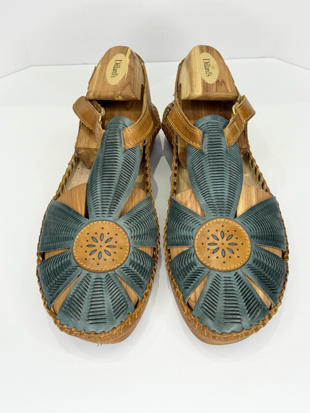 Pikolinos Puerto Vallarta Women's Size 40 Semi-Closed Sandal Emerald